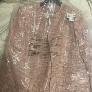 New with tags- Tahari tweed & pearl blazer & skirt suit